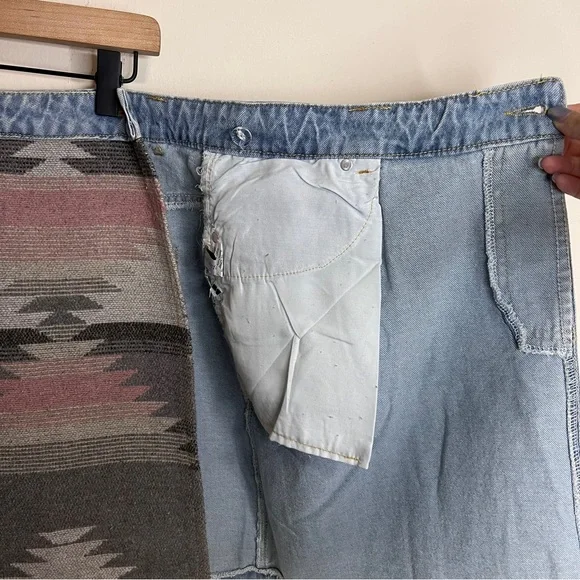 Miss Sparkling Boutique Denim Mini Wrap Skirt - Picture 4 of 11